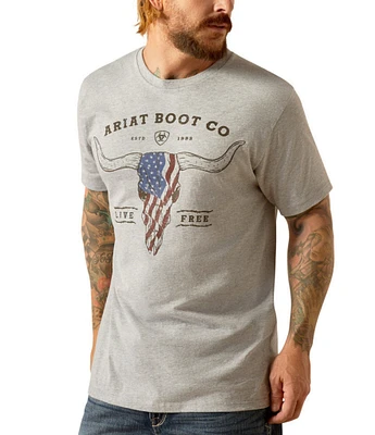 Ariat Long Live Freedom Short Sleeve Graphic T-Shirt