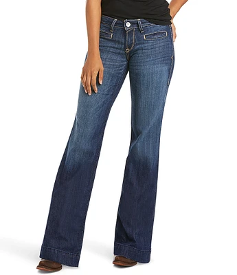 Ariat Lucy Mid Rise Wide Leg Stretch Denim Jeans