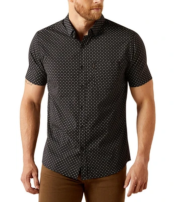 Ariat Mars Modern Fit Short Sleeve Printed Woven Shirt