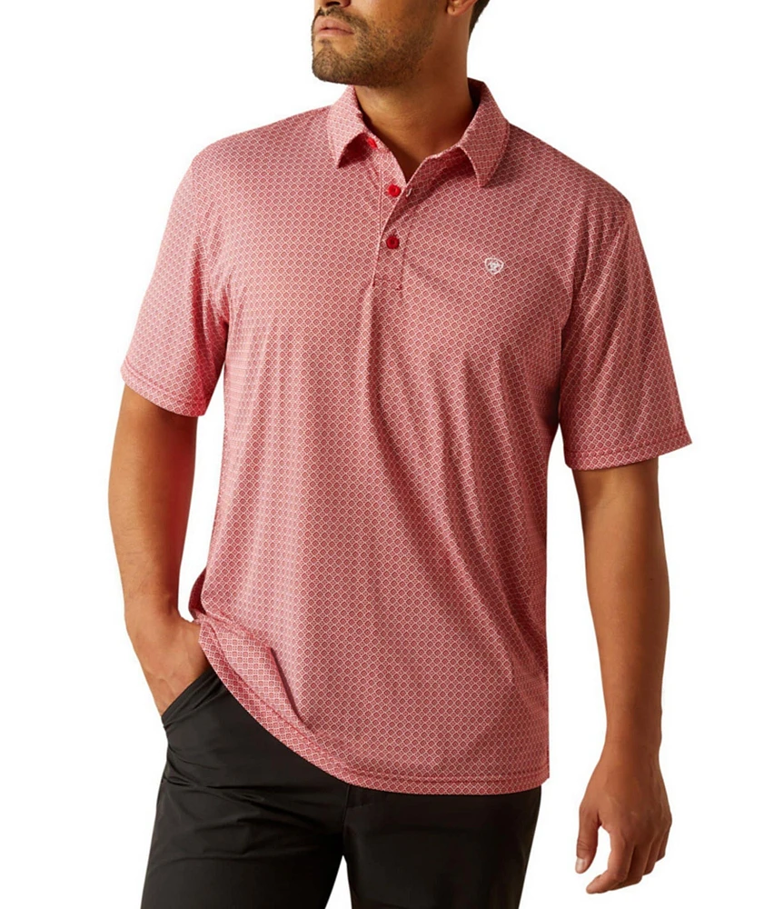 Ariat Men's All Over Print Polo Shirt