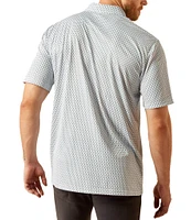 Ariat Men's All Over Print Polo Shirt