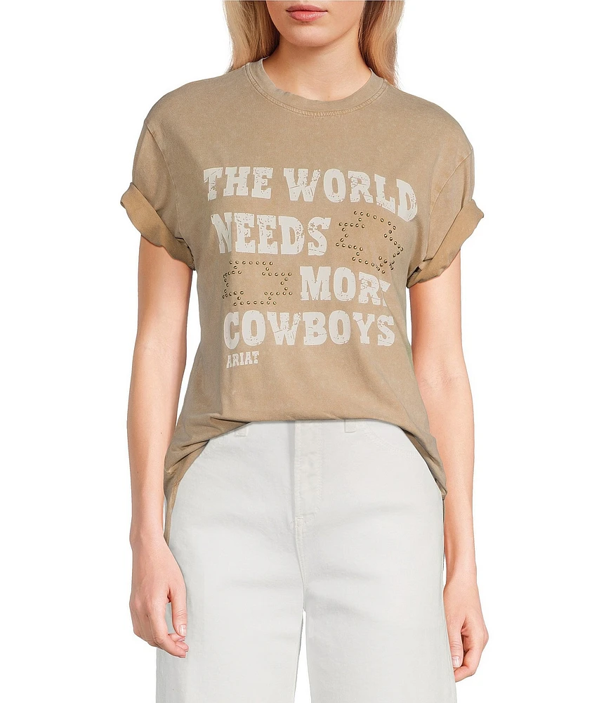 Ariat More Cowboys Studded Short Sleeve T-Shirt
