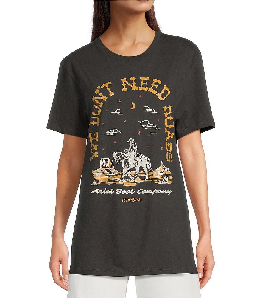 Ariat No Roads Crew Neck Short Sleeve T-shirt