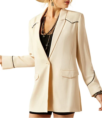 Ariat Parton Contrast Trim Western Blazer