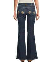 Ariat Pr Paulina Stretch Mid-Rise 5-Pocket Flare Hem Jeans