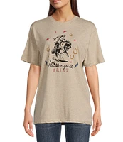 Ariat Printed Graphic Crew Neckline Short Sleeve Tee Shirt