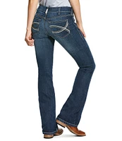 Ariat R.E.A.L Mid Rise Stretch Denim Embroidered Pocket Bootcut Jeans