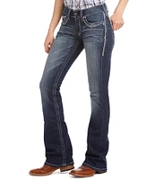 Ariat R.E.A.L Mid Rise Stretch Denim Embroidered Pocket Bootcut Jeans