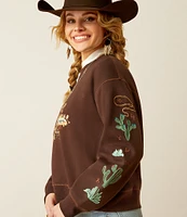 Ariat Riata Embroidered Crew Neck Sweatshirt