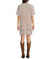 Ariat Road Trip Graphic Crew Neck Short Sleeve Tee Dress