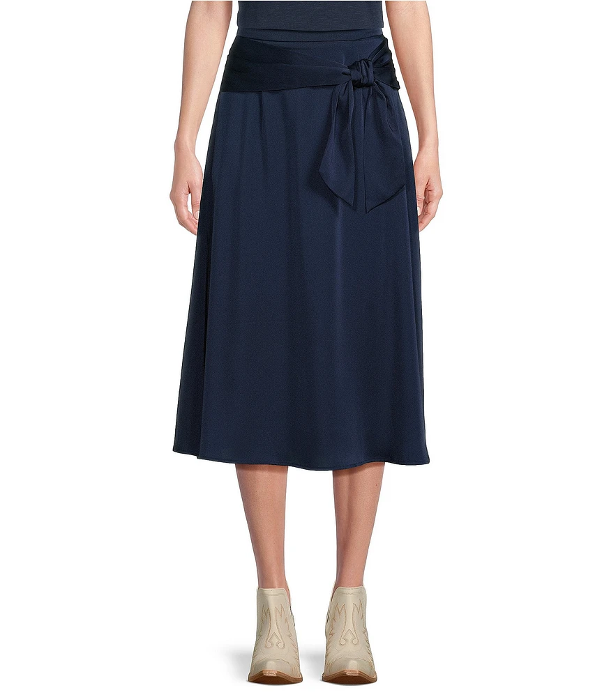 Ariat Salcombe Faux Tie Front Midi Skirt