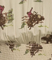 Ariat Stellar Round Up Print Smocked Tiered Dress