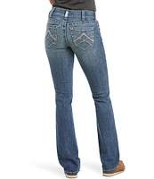 Ariat Stretch Denim Mid Rise Straight Leg Jeans