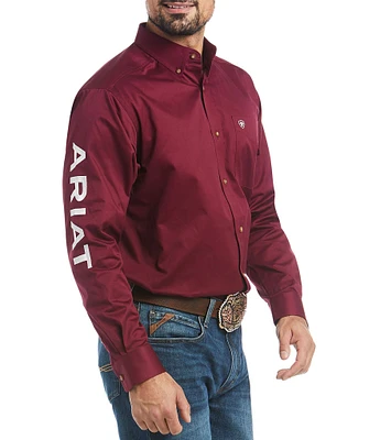 Ariat Team Logo Long-Sleeve Woven Twill Shirt
