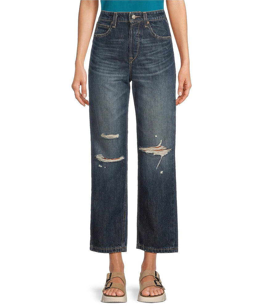 Ariat Ultra High Rise Tomboy Distressed Straight Jeans