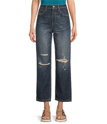 Ariat Ultra High Rise Tomboy Distressed Straight Jeans