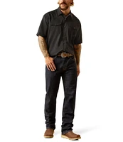 Ariat VentTEK Classic Fit Performance Short Sleeve Solid Woven Western Shirt