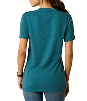 Ariat Western Sketch-Pad Graphic Crew Neck Short Sleeve Tee