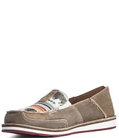 Ariat Women's Cruiser Leather Buffalo Print Slip-Ons