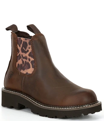 Ariat Fatbaby Leather Twin Gore Lug Sole Booties