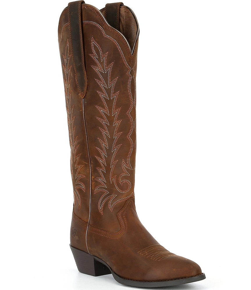 Ariat Women's Heritage R Toe Tall Stretchfit Leather Western Boots