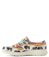 Ariat Women's Hilo Buffalo Print Fabric Slip-On Sneakers