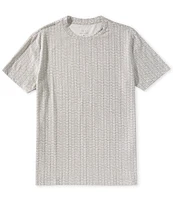 Armani Exchange Allover Mini Logo Print Short Sleeve T-Shirt