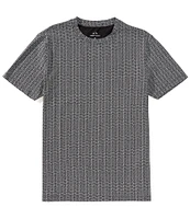 Armani Exchange Allover Mini Logo Print Short Sleeve T-Shirt