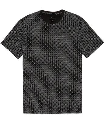 Armani Exchange Allover Logo Short Sleeve T-Shirt