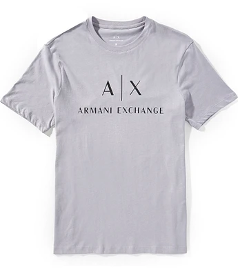 Armani Exchange Slim Fit AX Signature Logo Crew Neck Short Sleeve T-Shirt