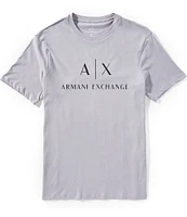 Armani Exchange Slim Fit AX Signature Logo Crew Neck Short Sleeve T-Shirt