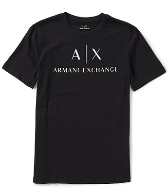 Armani Exchange Slim Fit AX Signature Logo Crew Neck Short Sleeve T-Shirt