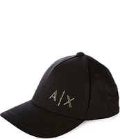 Armani Exchange Black and Gold Baseball Hat