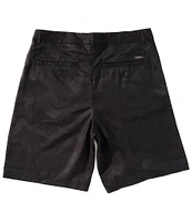 Armani Exchange Camo Lyocell 8#double; Inseam Shorts