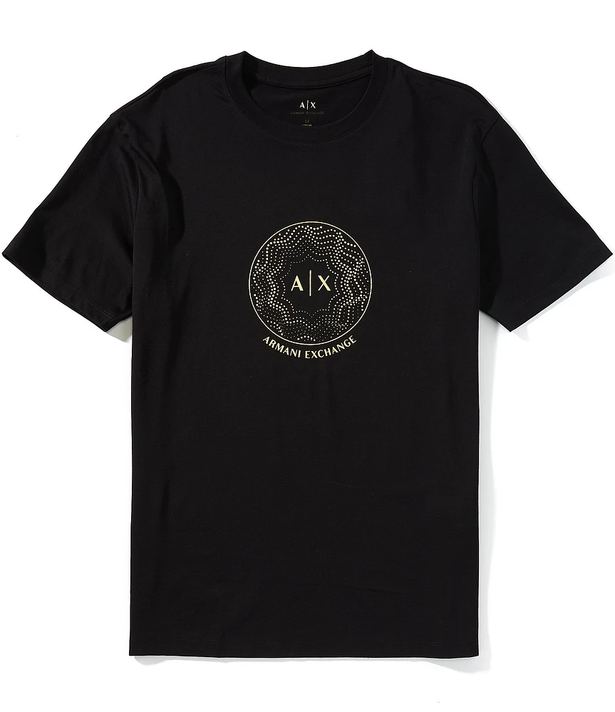 Armani Exchange Circular Logo Short Sleeve T-Shirt