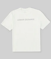 Armani Exchange Flocked Chest Logo Short Sleeve T-Shirt