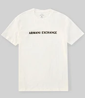 Armani Exchange Flocked Logo Short Sleeve T-Shirt