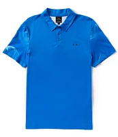 Armani Exchange Floral Back Short Sleeve Polo Shirt