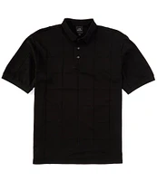 Armani Exchange Grid Short Sleeve Polo Shirt