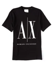 Armani Exchange Short Sleeve Large Icon Logo Graphic T-Shirt