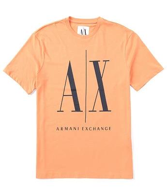 Armani Exchange Short Sleeve Large Icon Logo Graphic T-Shirt