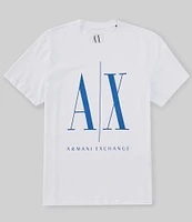 Armani Exchange Short Sleeve Large Icon Logo Graphic T-Shirt