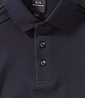 Armani Exchange Logo Tape Short Sleeve Polo Shirt