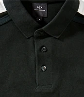 Armani Exchange Logo Tape Short Sleeve Polo Shirt