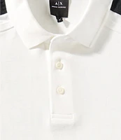 Armani Exchange Logo Tape Short Sleeve Polo Shirt