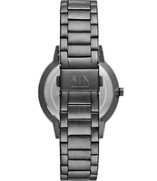 Armani Exchange Men's 42mm Cayde Three-Hand Gunmetal Stainless Steel Bracelet Watch