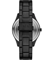 Armani Exchange Men's Dante Multifunction Black Tone Stainless Steel Bracelet Watch Set