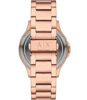 Armani Exchange Men's Hampton Automatic Rose Gold Tone Stainless Steel Bracelet Watch