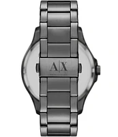 Armani Exchange Men's Hampton Quartz Chronograph Gunmetal Stainless Steel Bracelet Watch