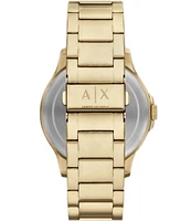 Armani Exchange Men's Hampton Rd. Chronograph Gold Tone Stainless Steel Watch